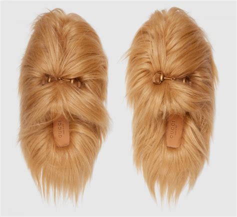 gucci slides slippers|gucci chewbacca slippers.